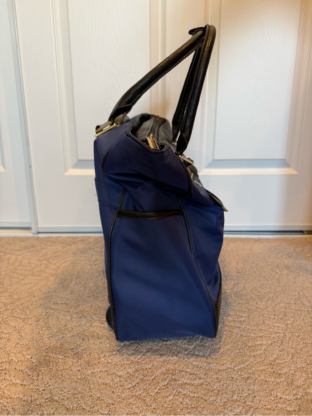 Kenneth Cole Reaction Blue and Black Wheeled Briefcase Underseat Carryon Bag - Picture 5 of 14